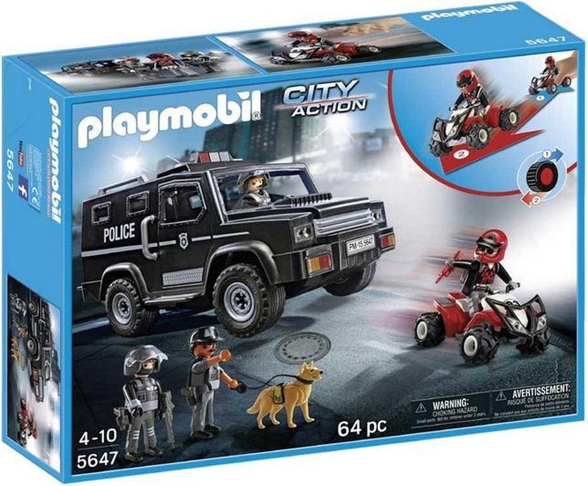 Vernietigen Trottoir Erge, ernstige Playmobil Politie Special Force - 5647 | bol.com
