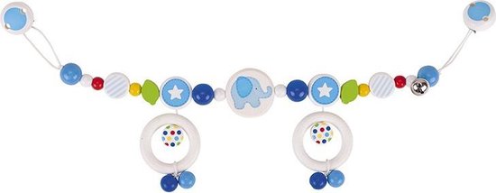 Heimess Hochet Landau Véhicules 40 Cm - Jouet Bébé Bois Certifié Sûr