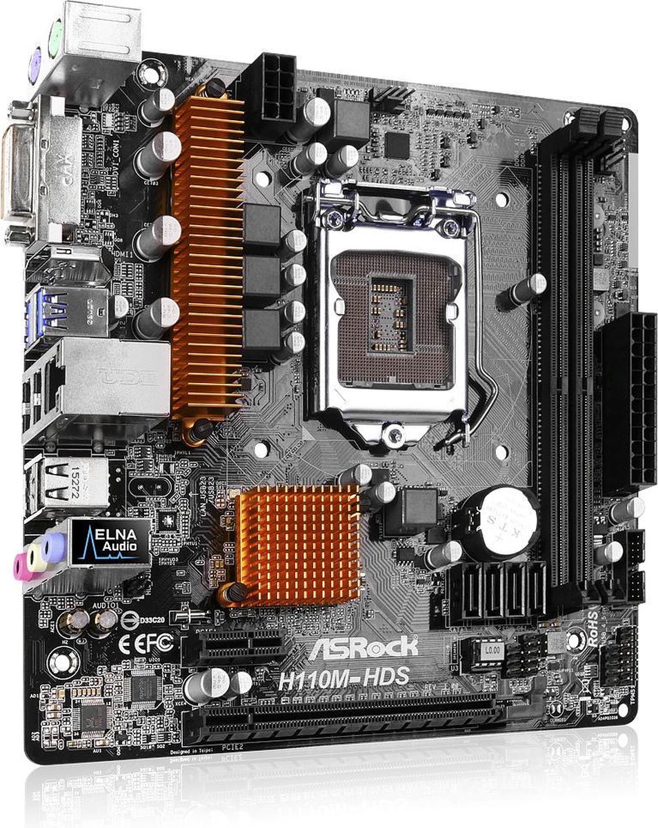 Asrock h110m hds подключение