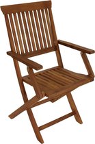 4 delige set tuinstoelen Acacia hout