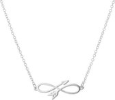 24/7 Jewelry Collection Infinity Pijl Ketting - Zilverkleurig