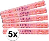 5x pakje wierook stokjes Lotus