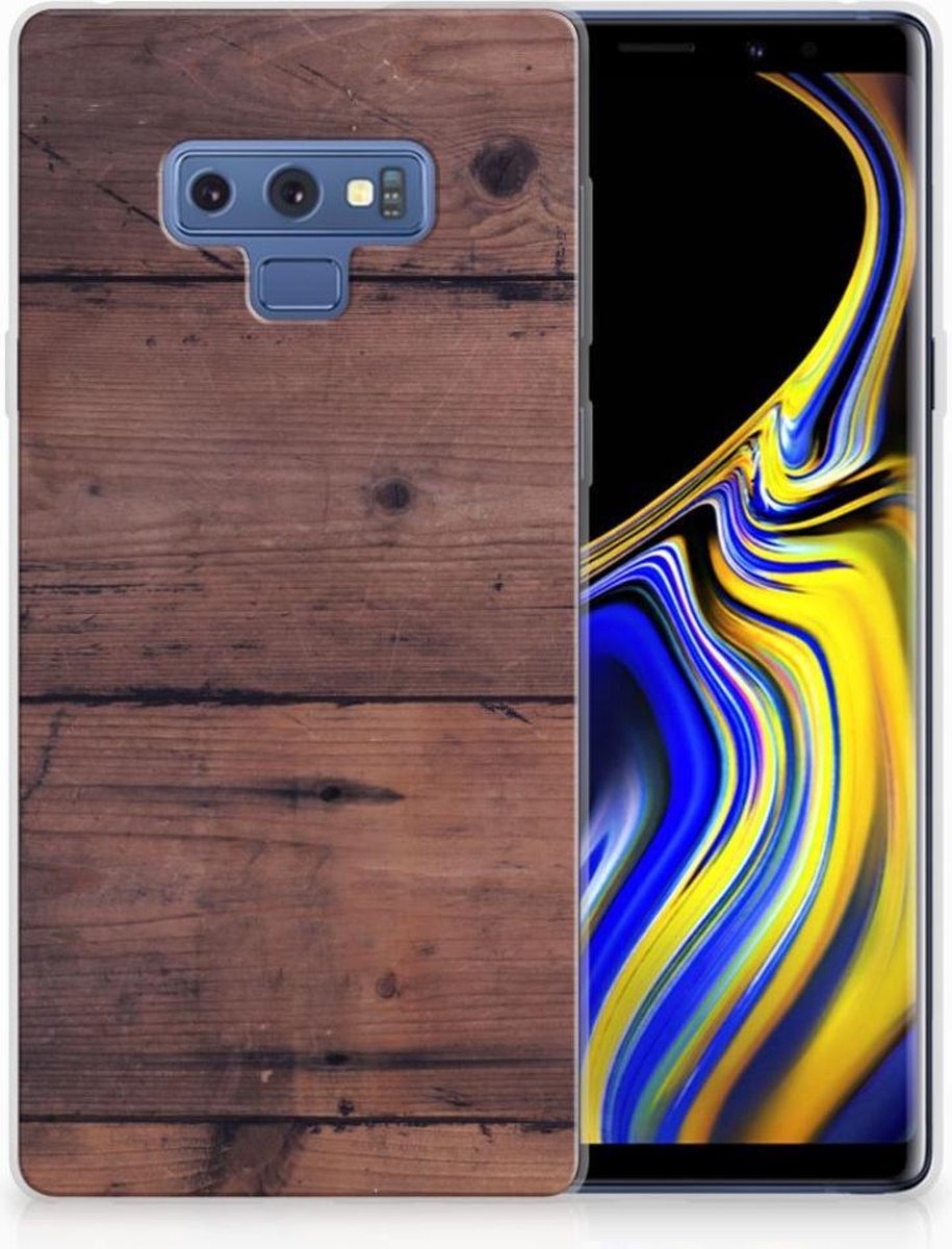 Samsung Galaxy Note 9 Bumper Hoesje Old Wood