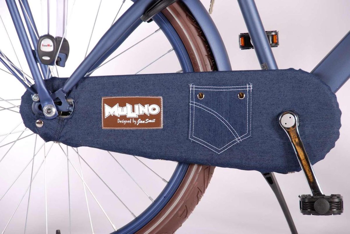 Mulino Urban Jeans - Jongensfiets - 24 inch - mat blauw | bol.com