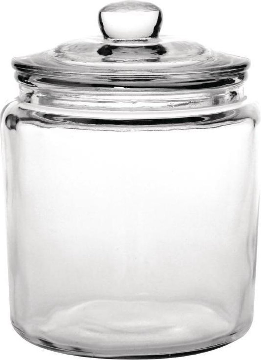 INHEMING 2-delige heldere glazen kristal diamant snoeppot met deksel, decoratieve kom voor snoep, chocolaatjes, koekjes, noten, granen