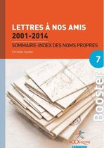Booster Politiques économiques - Lettres à nos amis 2001-2014 : Sommaire - index des noms propres