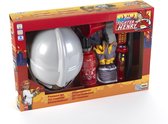 Klein Toys 7-delige brandweerset - brandblusser, zaklamp, helm, handschoenen, koevoet, megafoon, mobiele telefoon - incl. 0,5 L watertank - multicolor