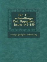 Ser. C--Avhandlingar Och Uppsatser, Issues 149-159