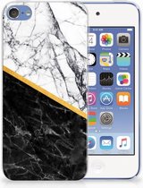 Geschikt voor iPod Touch 5 | 6 TPU-siliconen Hoesje Marble White Black