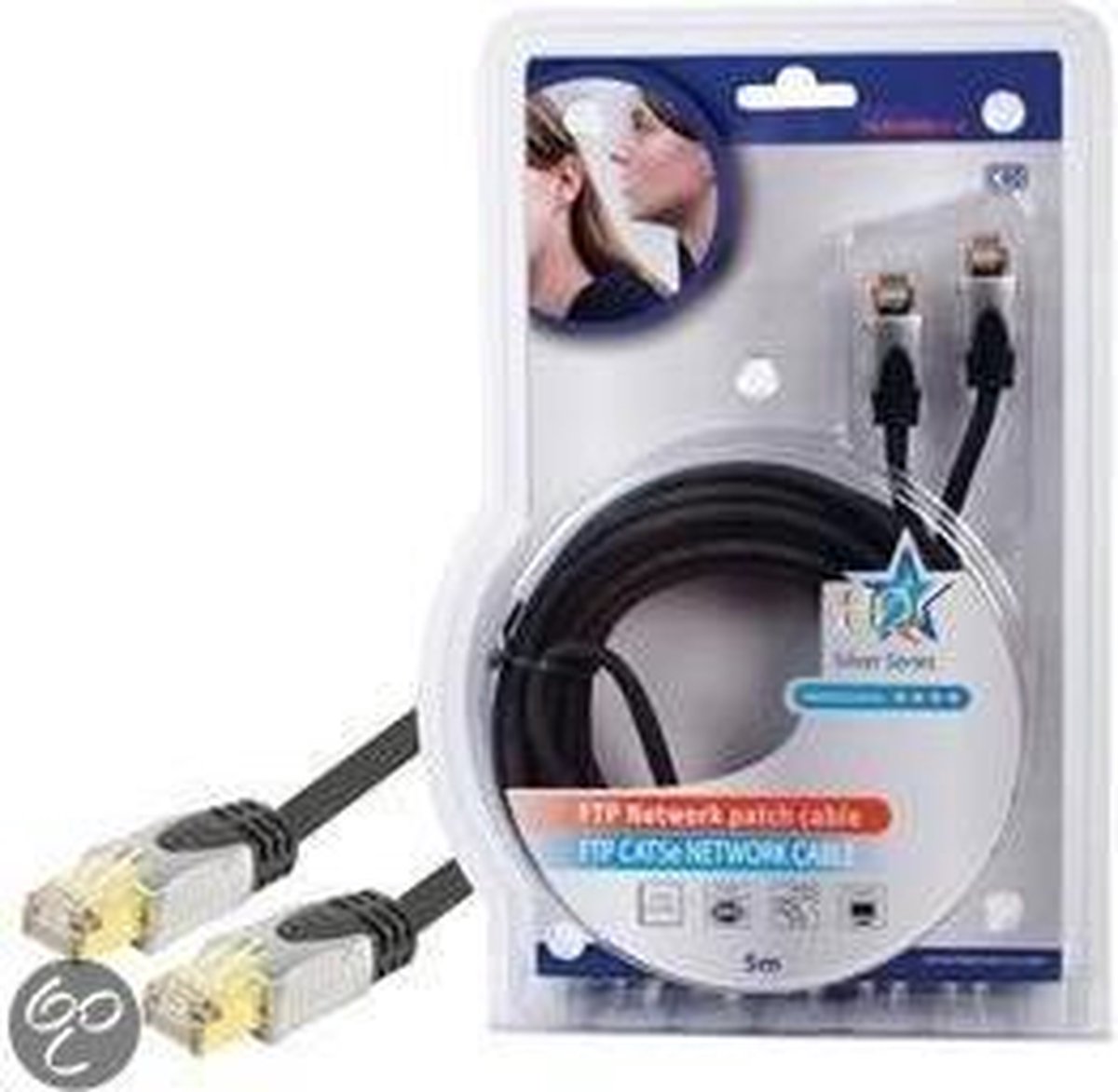 HQ netwerkkabels Hoge kwaliteit FTP CAT 5e patchkabel 5,00 m