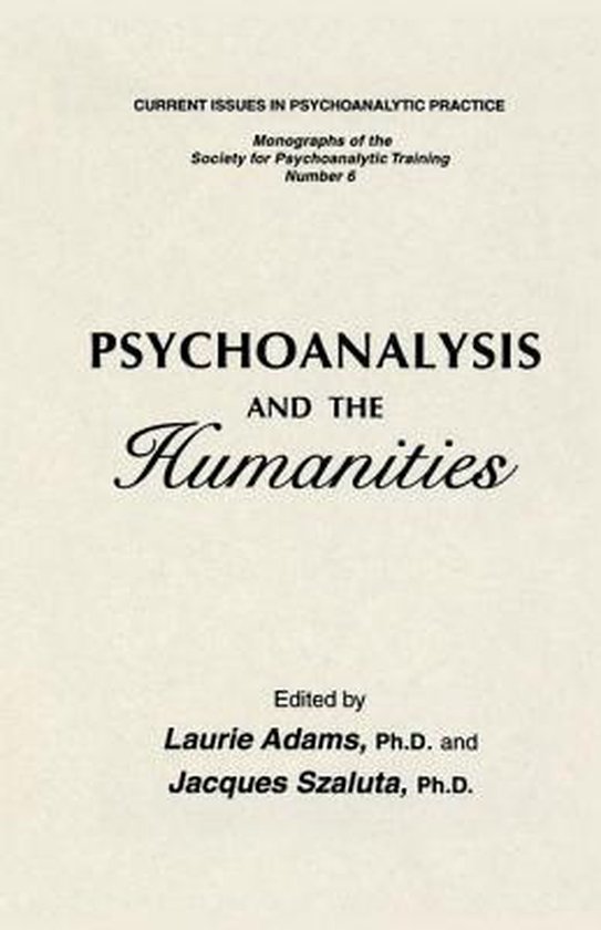 Psychoanalysis and the Humanities - cover