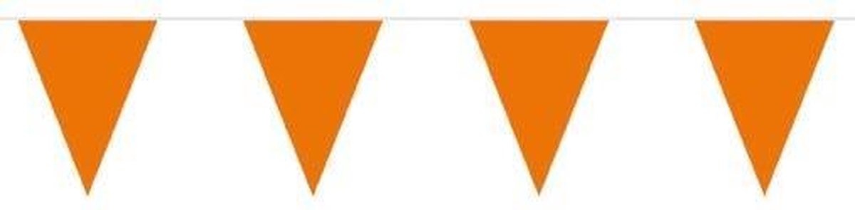 Oranje vlaggetjes - Oranje vlaggenlijn - 10 meter