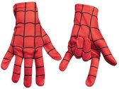 Spider Spinnenheld super man spider handschoenen kind bij verkleedpak kostuum verkleedkleding