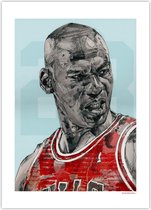 Michael Jordan poster (blue23) 50x70cm