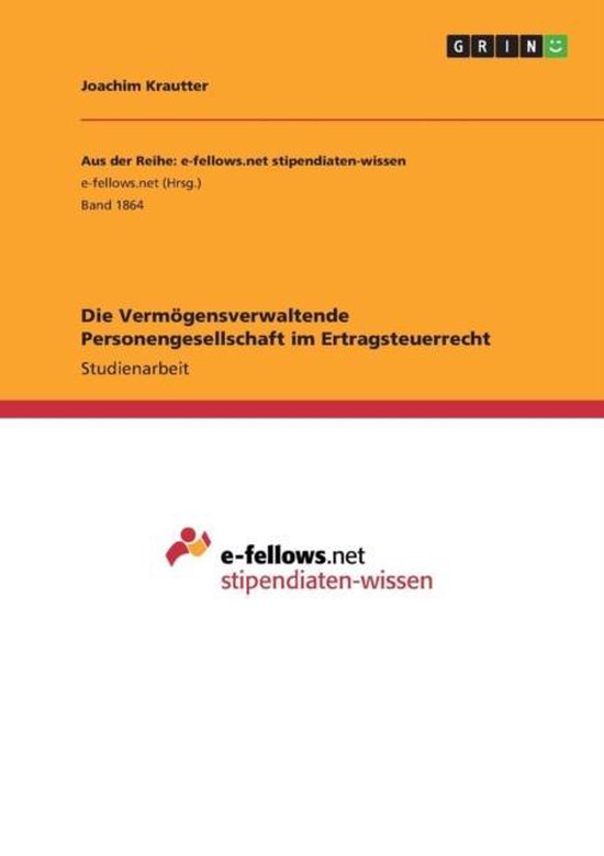 Die Vermögensverwaltende Personengesellschaft im Ertragsteu ... - cover