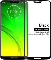 Full-Cover Screen Protector - Tempered Glass - Motorola Moto G7 Power - Zwart
