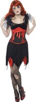 Vampier & Dracula Kostuum | Bloederige Vampier Kostuum Vrouw | Medium | Halloween | Verkleedkleding