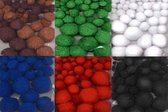 Ensemble de 6 paquets de pompons mixtes - différentes couleurs
