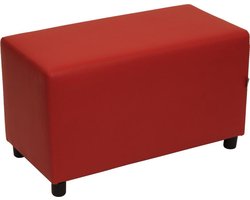 Brick poef rood