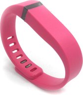 TPU armband voor Fitbit Flex - Roze - Maat L