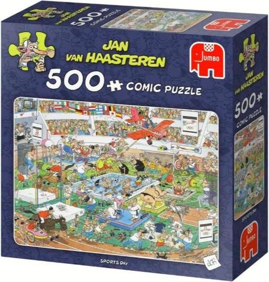 Promotie markeerstift bezig Jan van Haasteren Sports Day puzzel - 500 stukjes | bol.com