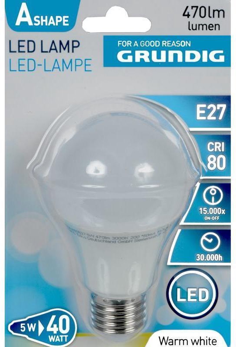 Grundig LED lamp warm wit 5W