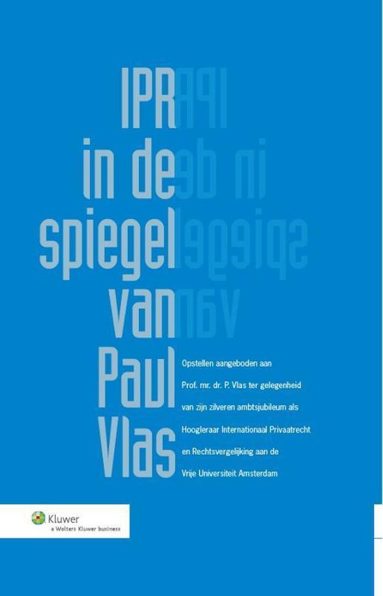IPR in de spiegel van Paul Vlas - cover