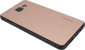Xssive Hard Back Cover Case voor Samsung Galaxy A510 A5 2016 - Carbon Print - Rose Goud
