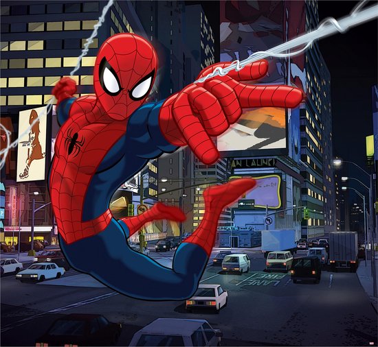 De schuld geven Moment klassiek Spiderman - Fotobehang - Meerkleurig - 276x254 cm | bol.com