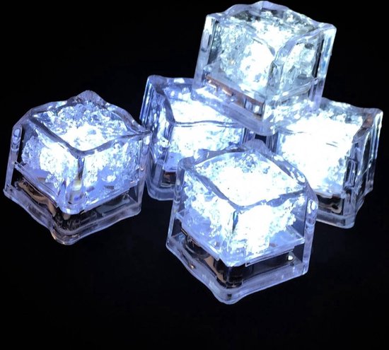 delen consultant Blind LED ijsblokjes - Lichtgevende ijsblokjes - LED - Wit - 12 stuks | bol.com