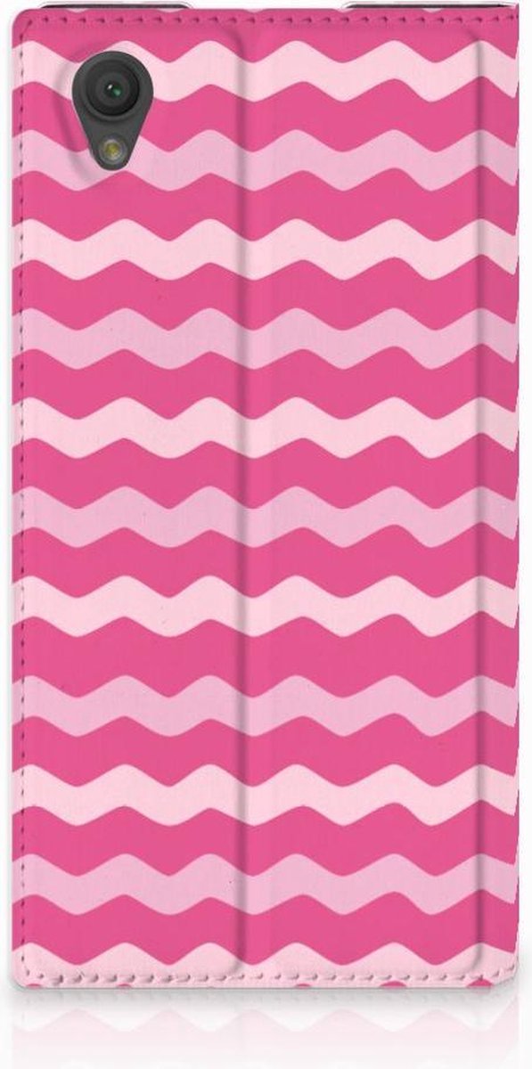 Sony Xperia L1 Hoesje met Magneet Waves Pink