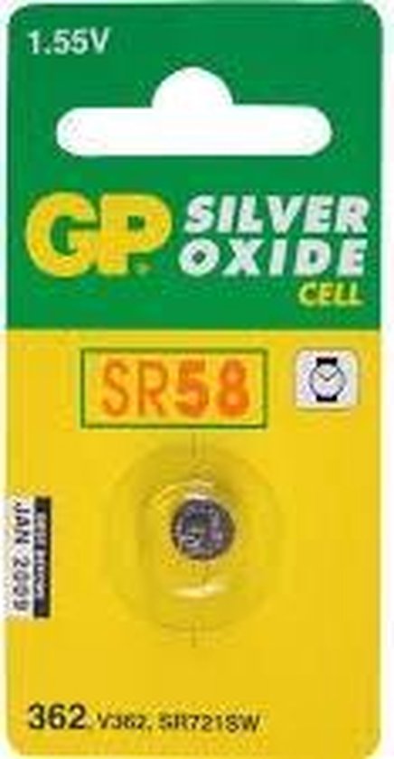 GP Batteries Super Alkaline GP362, Wegwerpbatterij, Zilver-oxide (S), 1,55 V, 1 stuk(s), 24 mAh, 7.9 x 2.1
