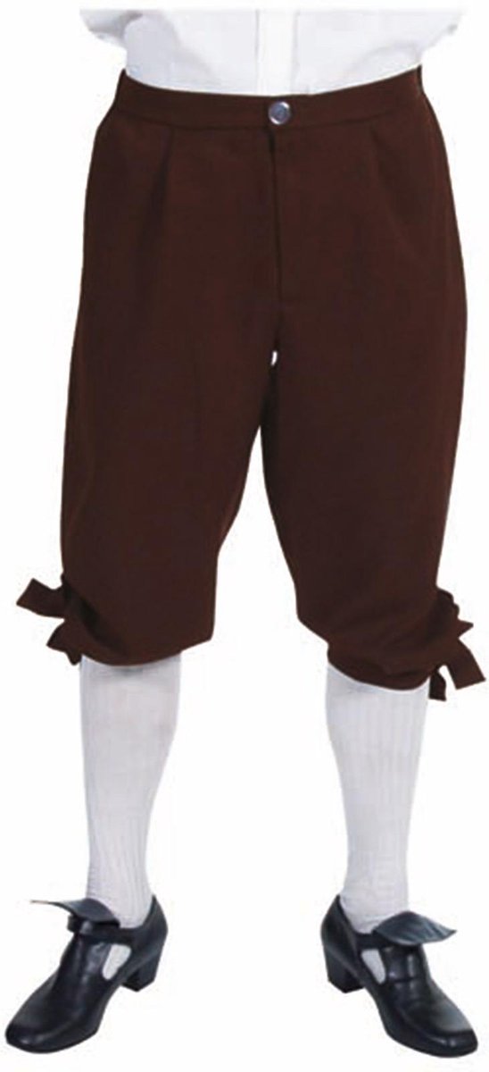 Markies heren broek bruin - Carnaval kleding mannen maat XL