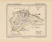 Historische kaart, plattegrond van gemeente Leende in Noord Brabant uit 1867 door Kuyper van Kaartcadeau.com