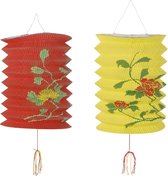 360 DEGREES - Rood en gele Chinese lantaarns