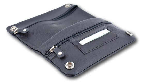 LeonDesign - tabak etui - shag etui - zwart - leer - tabak shag - tabaksetui - shag etui leer - shag etui tabak - shag etui heren - shagzak - tabak etui leder - shag mapje - shag etui leer vrouwen - shag buidel - shag hoesje - shag zak - tabakstas