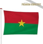 Burkinese Vlag Burkina Faso 200x300cm - Kwaliteitsvlag - Geschikt voor buiten