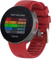 Siliconen Horloge Band Geschikt Voor Polar Vantage V - Armband / Polsband / Strap Sportband - Rood