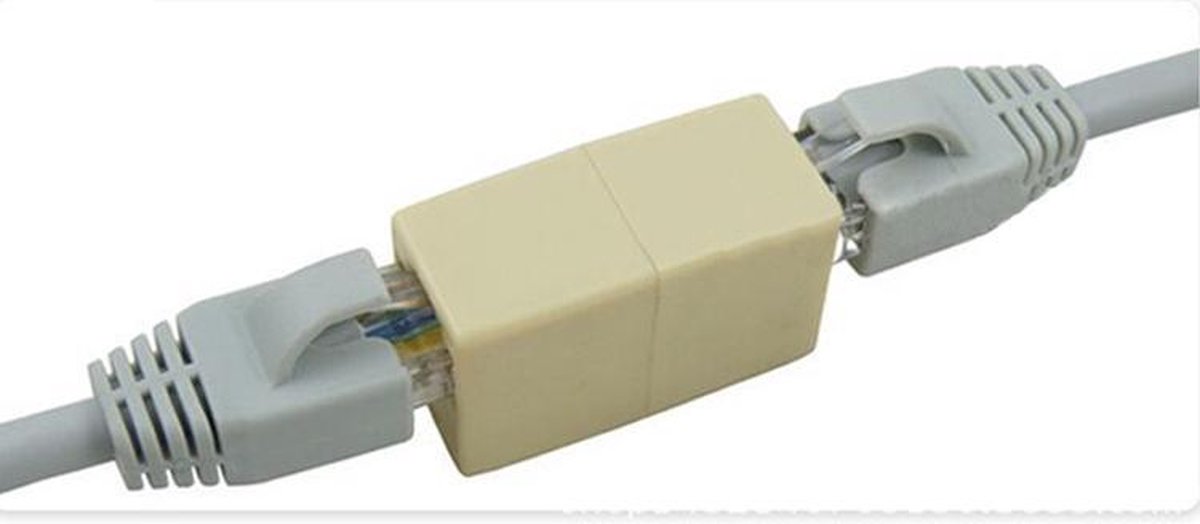 Image of 10x UTP ethernet / internet RJ45 netwerk verlengstukje Cat5 en Cat6 geschikt - NBH®