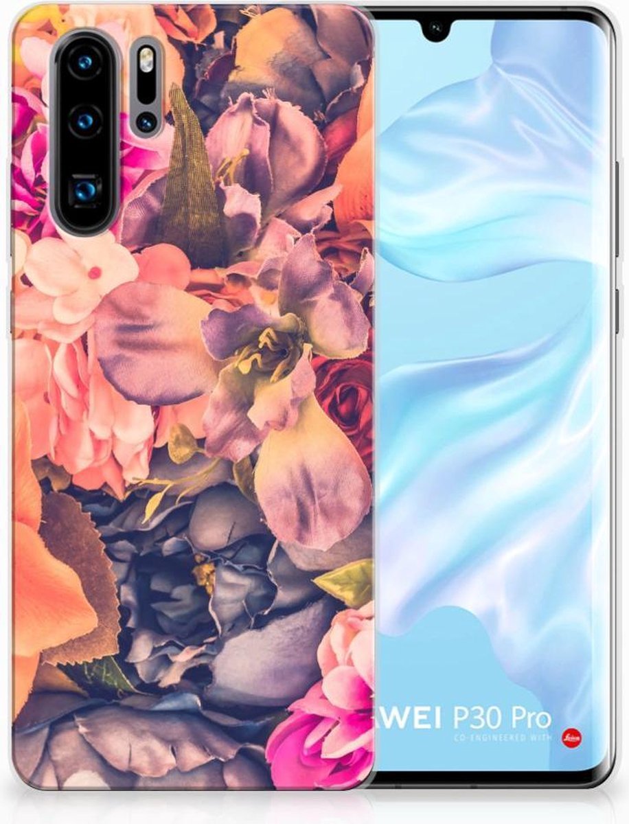 TPU Hoesje voor Huawei P30 Pro TPU Case Bosje Bloemen