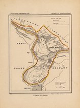 Historische kaart, plattegrond van gemeente Neder-Hemert in Gelderland uit 1867 door Kuyper van Kaartcadeau.com