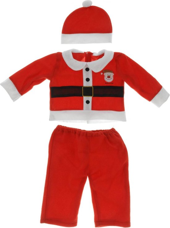 Heren opposuits kerst kostuum rood met kerstmuts - maat 50 (l