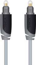 Sinox 0.5m TOSLINK M/M Glasvezel kabel 0,5 m OFC Grijs