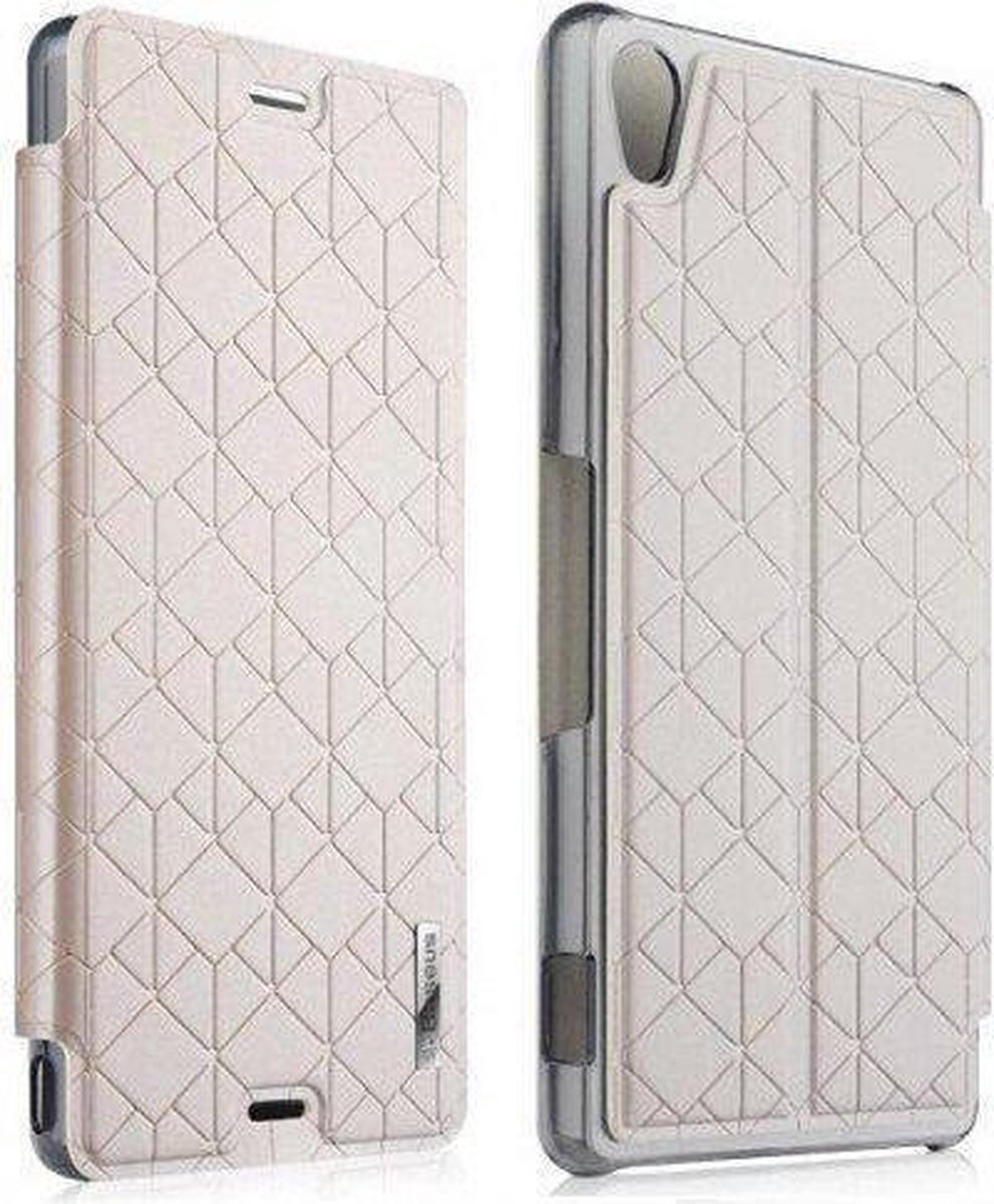 Xperia Z3 Brocade Case Cover Hoesje Baseus Champagne