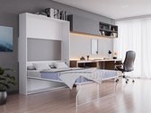 Vente-unique Bedkast hout grijs 160 x 200 cm MALINA