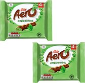 Nestle Aero Peppermint - 4 in a Pack x 2 Packs - (Pepermunt Chocolade) - (Engeland) - (England)