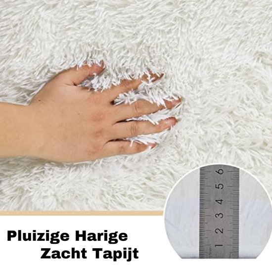 Gebied Tapijt 80x120cm Long Hair in super zachte Shaggy Tapijten Onderhoudsvriendelijk​ Decoratieve voor Slaapkamer, Sofa, binnen en buiten, Lichtgrijze
