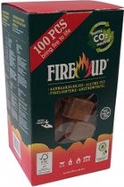 Allume-feu boîte marron 100 pcs -Fire-up- respectueux de l'environnement