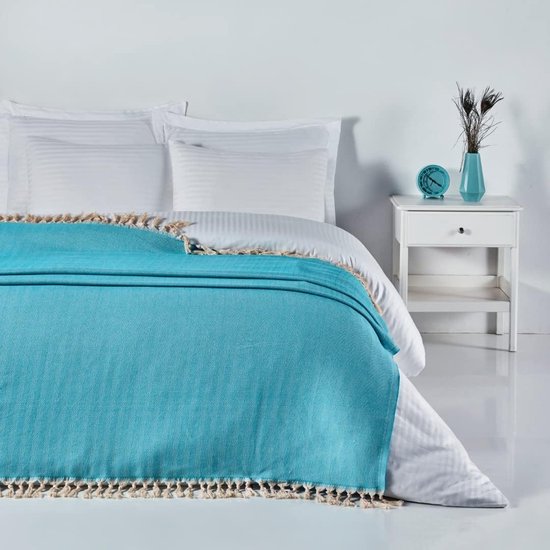 Couvre-lit et housse de canapé - très grand couvre-lit (200 x 240 cm) 100%  coton -... | bol