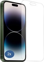 Screenprotector geschikt voor Iphone 15 Pro Max - 2 stuks - Iphone 15 Pro Max tempered glas screenprotector -